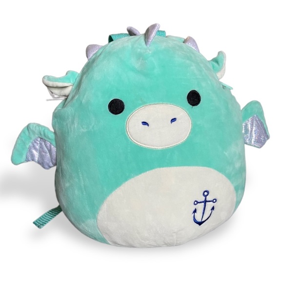 Squishmallows Accessories Blue Dragon Squishmellow Backpack Miles